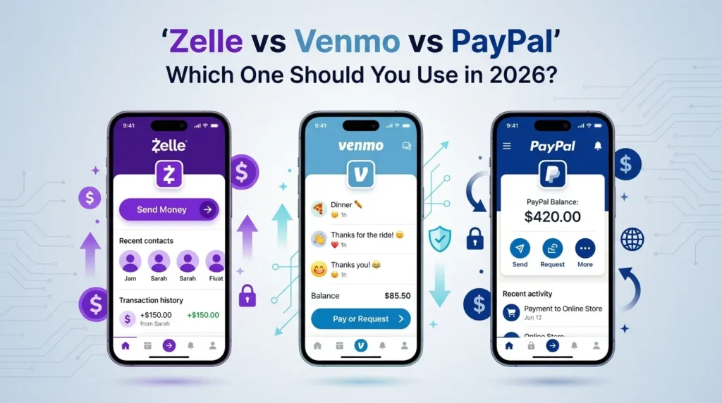 Zelle vs Venmo vs PayPal