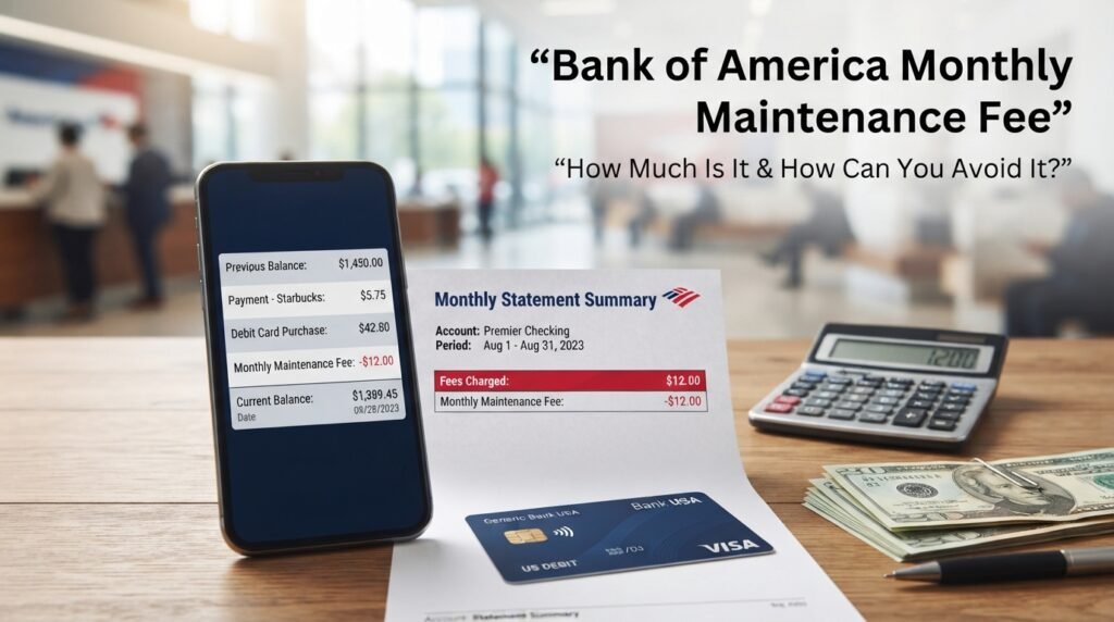 Bank of America Monthly Maintenance Fee