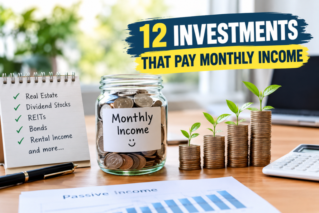 12 investments that pay monthly income